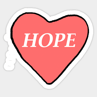 Hope Heart Sticker